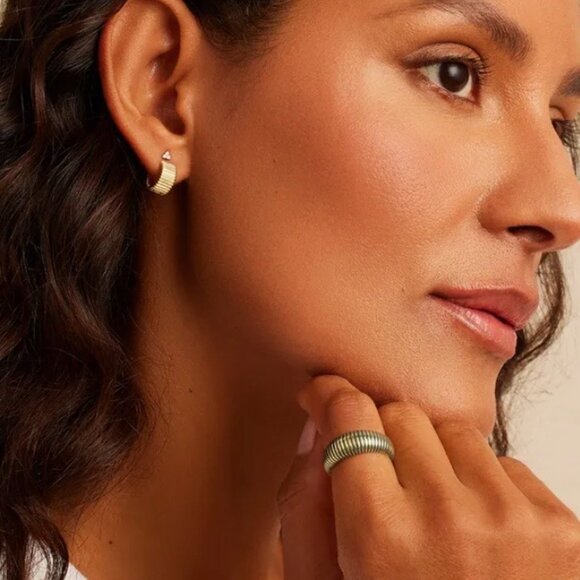 Gorjana Catalina Enamel Ring - Navy - Picture 3 of 5